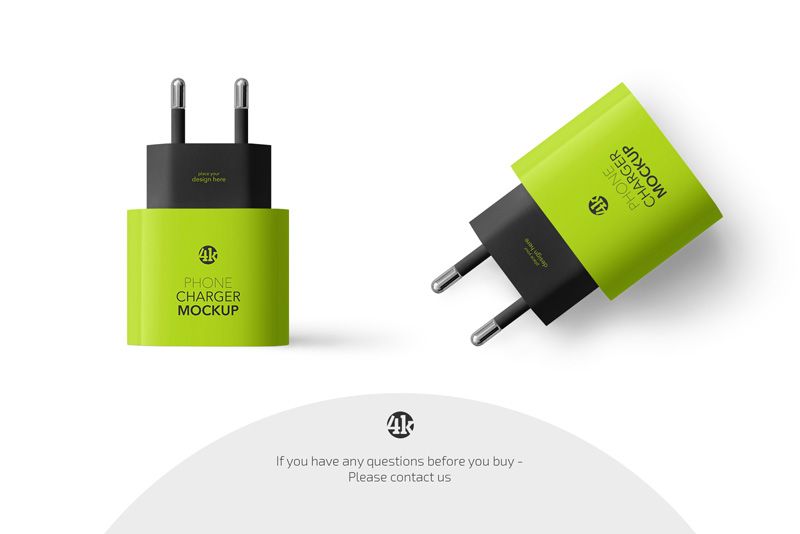 Preview 4 free phone charger mockup
