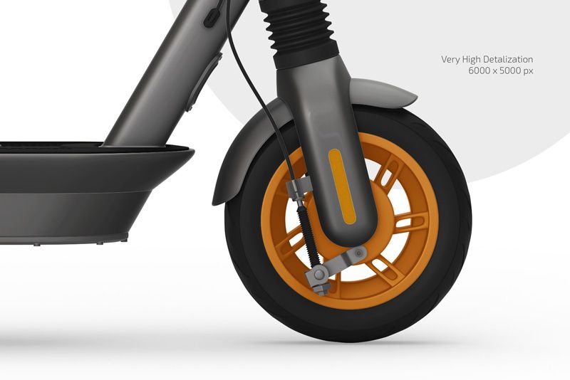 Preview 3 electric scooter mockup set