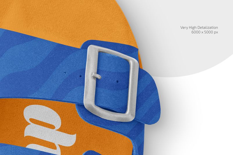 Preview 3 slide sandals mockup set