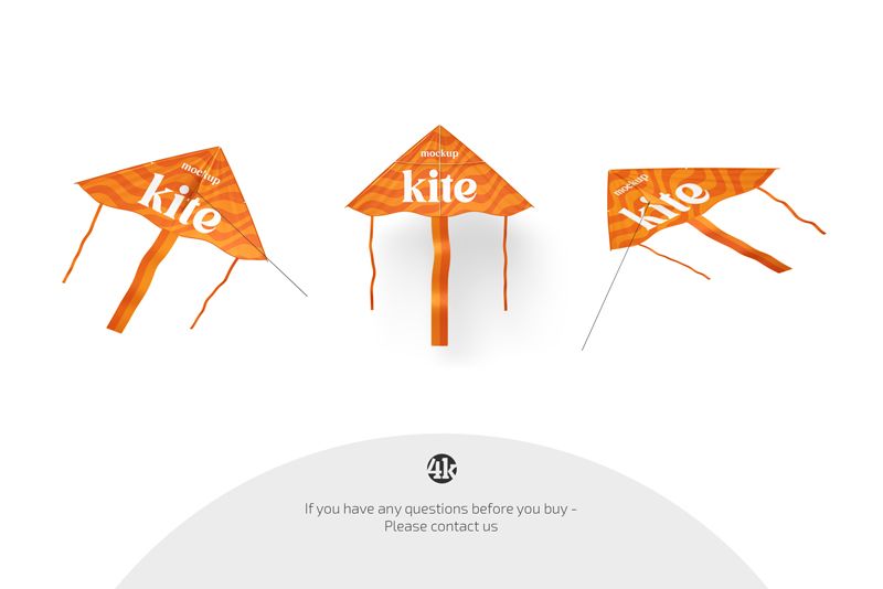 Preview 4 kite mockup set