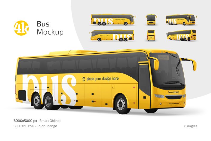 Preview 1 bus mockup set
