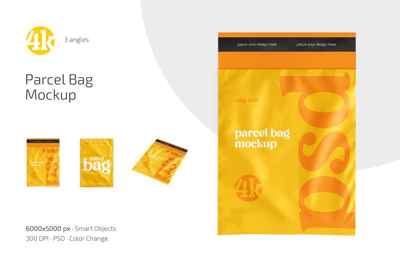 Preview 1 parcel bag mockup set