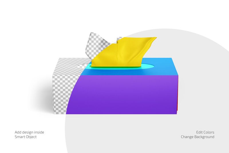 Preview 2 box with paper wipes mockup set