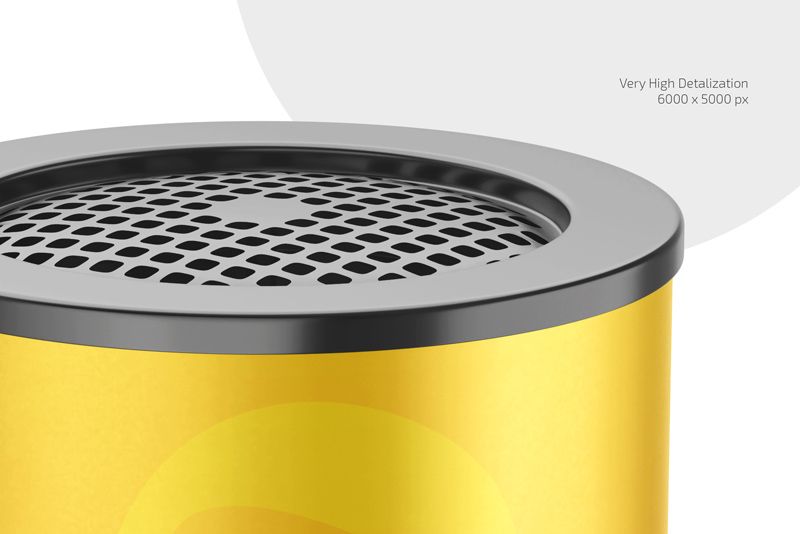 Preview 3 gallon ashtray receptacle mockup set