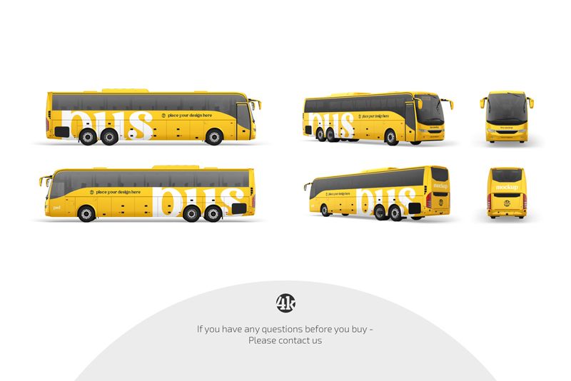 Preview 4 bus mockup set