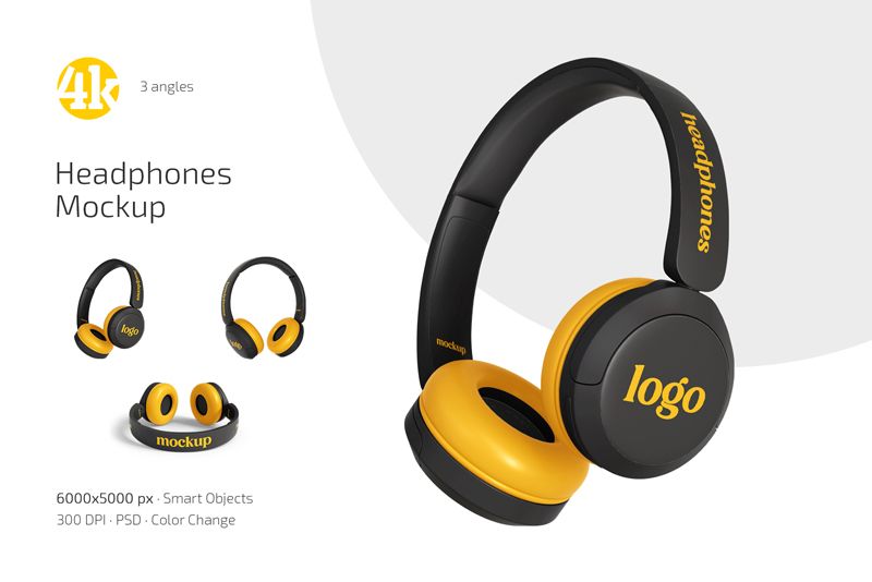 Preview 1 headphones mockup set