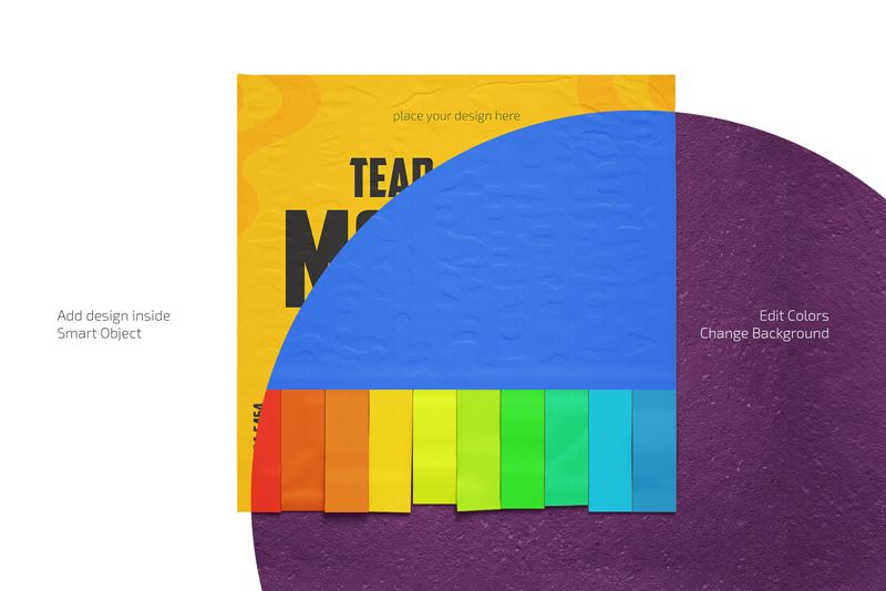 Preview 2 tear off ad mockup set