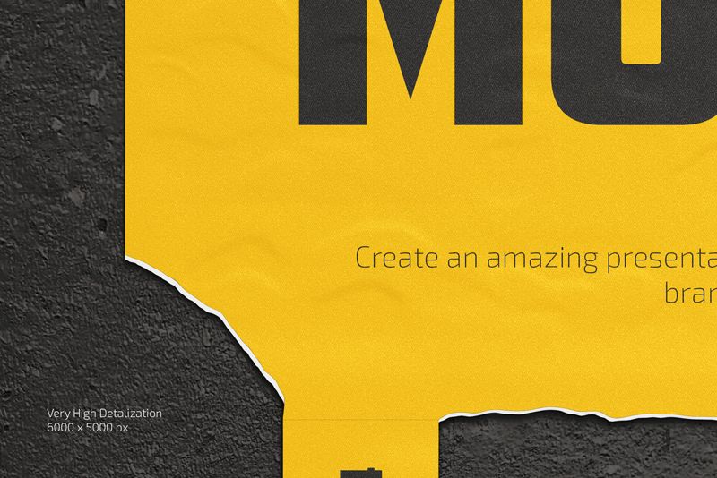 Preview 3 tear off ad mockup set