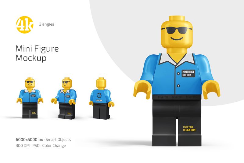 Preview 1 mini figure mockup set