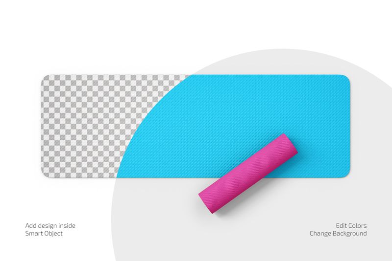 Preview 2 yoga mat mockup set