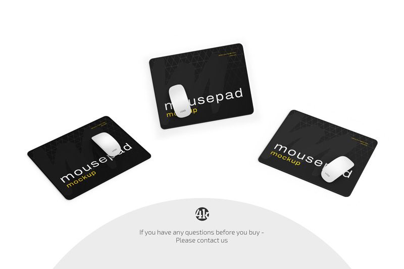 Preview 4 mouse pad mockup set