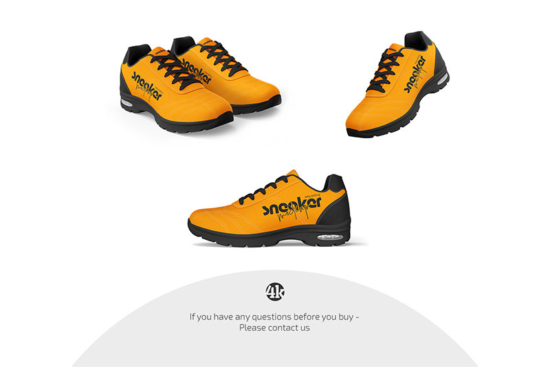Preview 4 sneakers mockup set