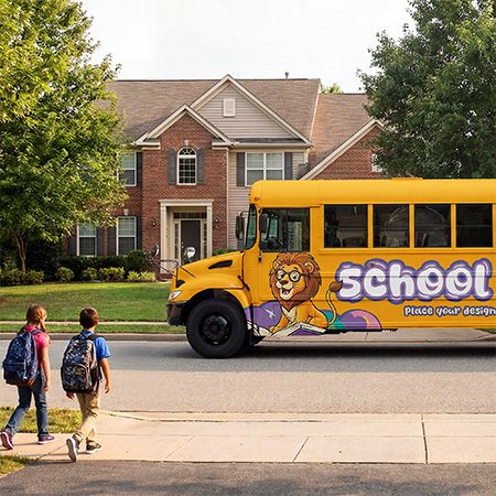 image — preview mockup small free school bus mockup Preview mockup small free school bus mockup