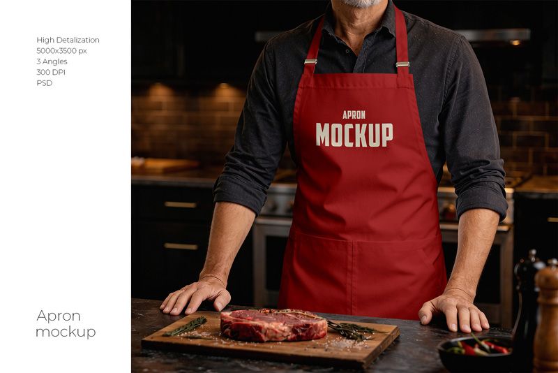 Preview 1 apron mockup set