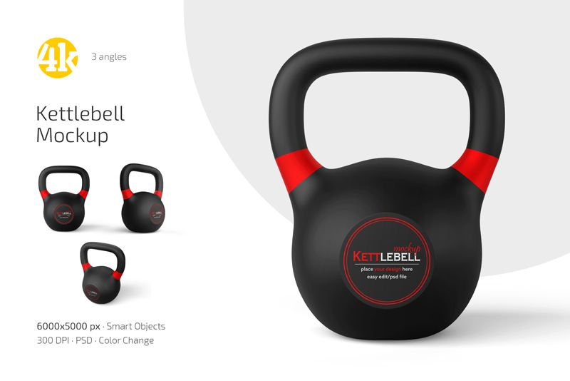 Preview 1 kettlebell mockup set