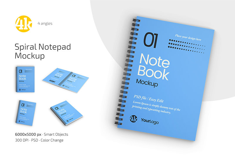 Preview 1 spiral notepad