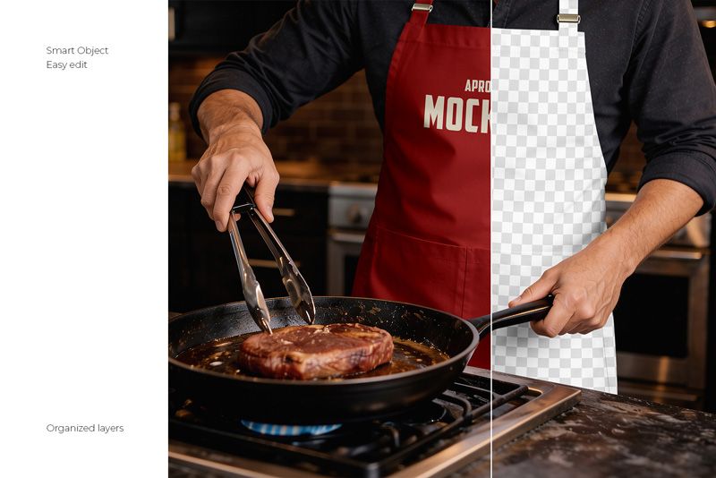 Preview 2 apron mockup set