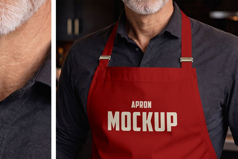 Preview 3 apron mockup set