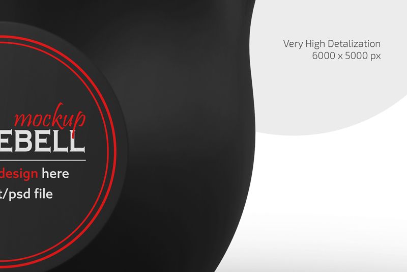 Preview 3 kettlebell mockup set