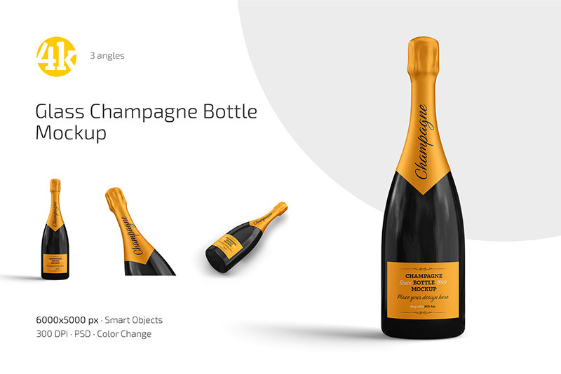 Preview 1 glass champagne bottle