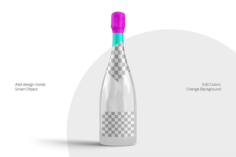 Preview 2 glass champagne bottle
