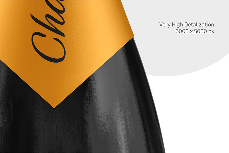 Preview 3 glass champagne bottle