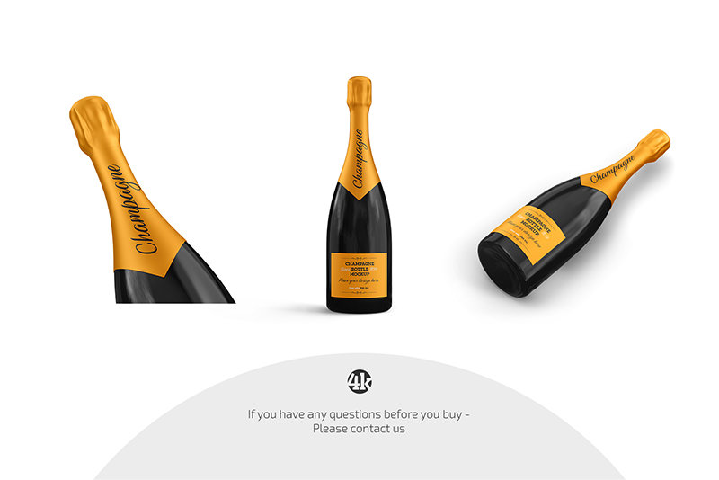Preview 4 glass champagne bottle