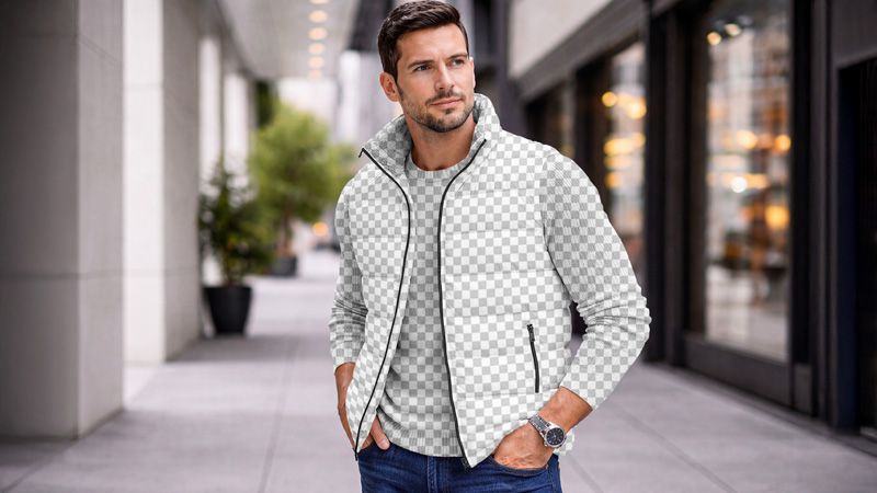 Preview mockup 2 free down vest mockup