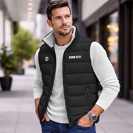 Free Down Vest Mockup