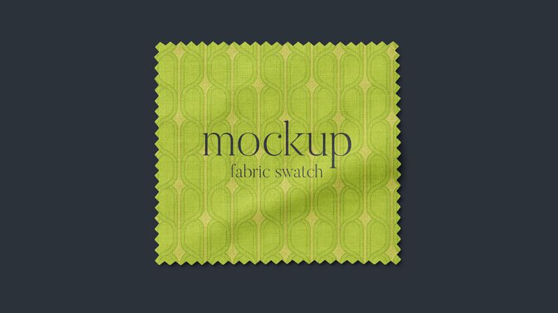Preview mockup 1 free fabric swatch mockup