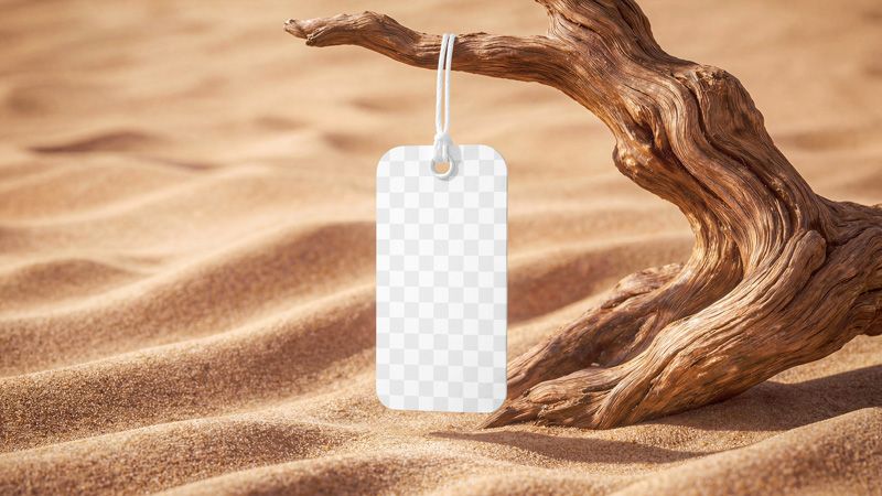 Preview mockup 2 free apparel label tag mockup