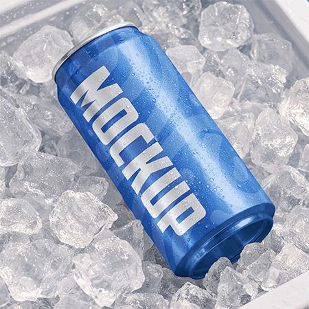 Energy Drink Can Mockup Set