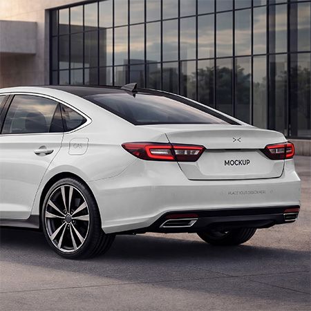 Sedan Car Mockup Set