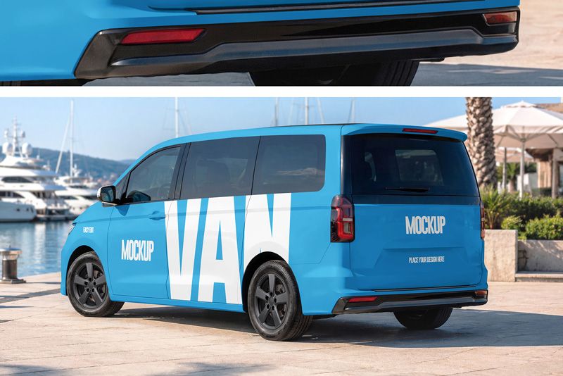 Preview 4 van mockup set