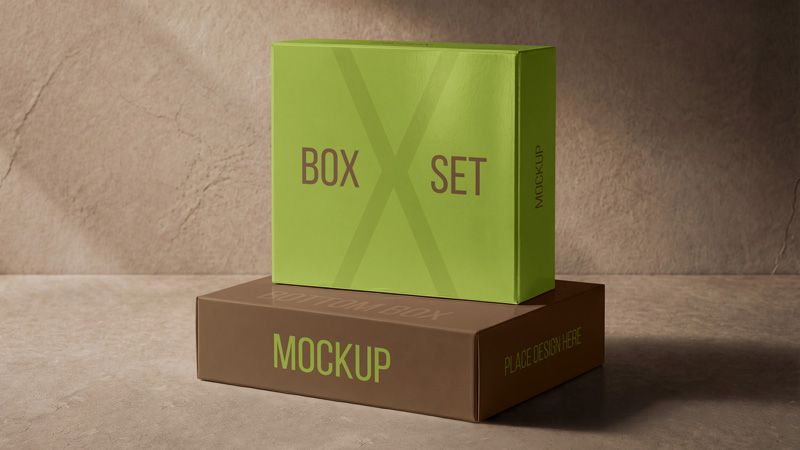 Preview mockup 1 free box set mockup