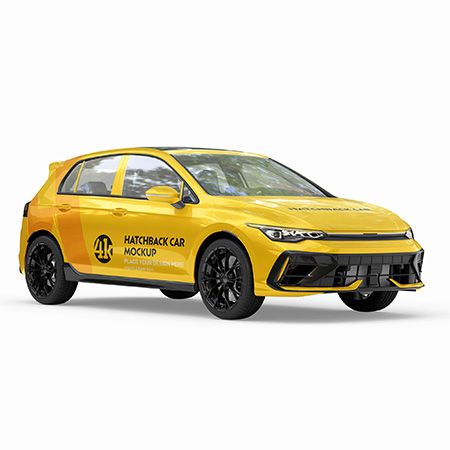 Hatchback Car Mockup Set