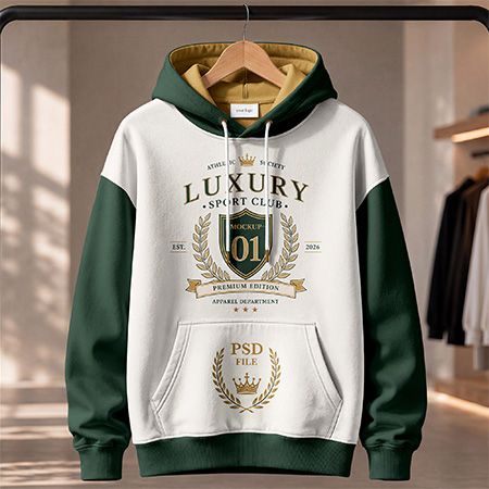 Free Hanging Hoodie Mockup
