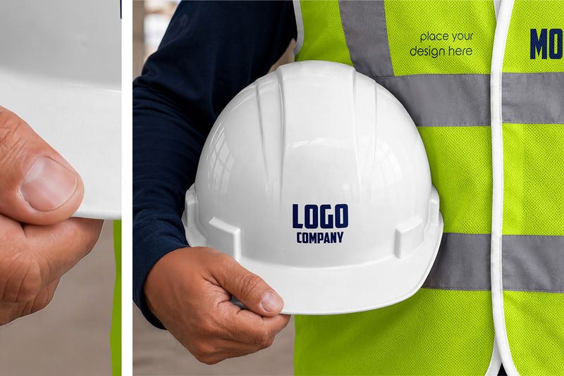Preview 4 safety construction vest mockup set