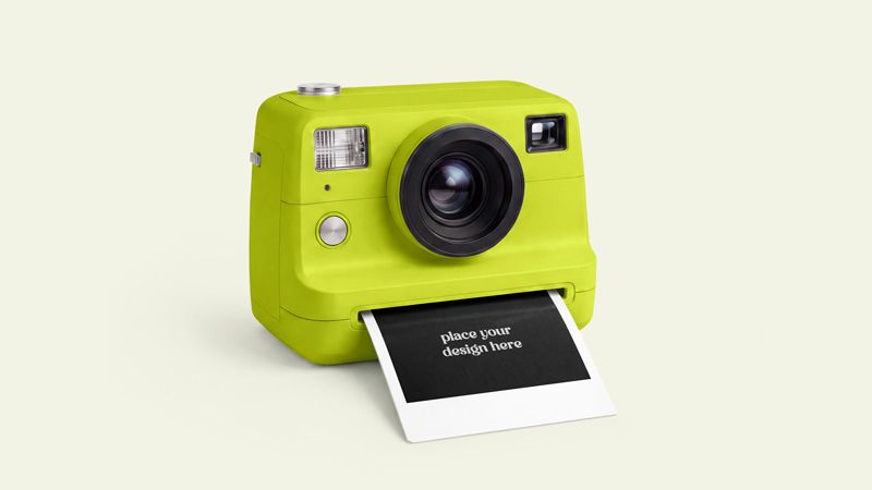 Preview mockup 1 free polaroid photo mockup