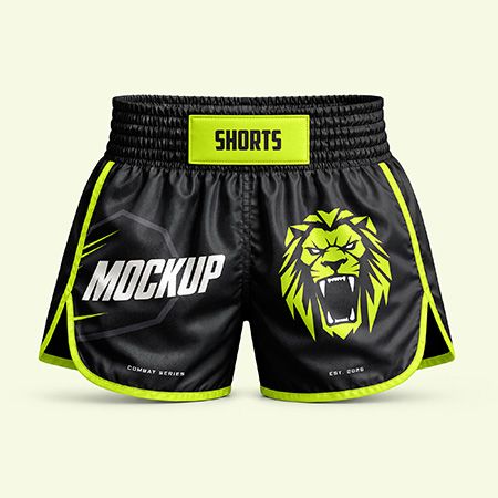 Muay Thai Shorts Mockup Set