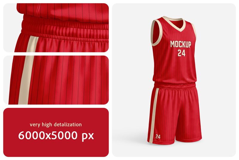 Preview bundle 3 basketball kit mockup set