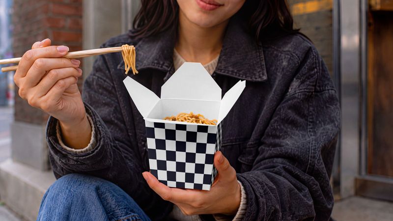 Preview mockup 2 free chinese food packaging box mockup