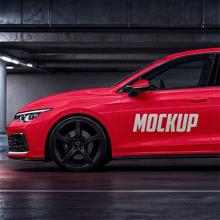 Free Hatchback 5-doors Mockup