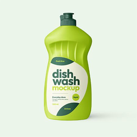 Dishwashing Liquid Bottle Mockup Set